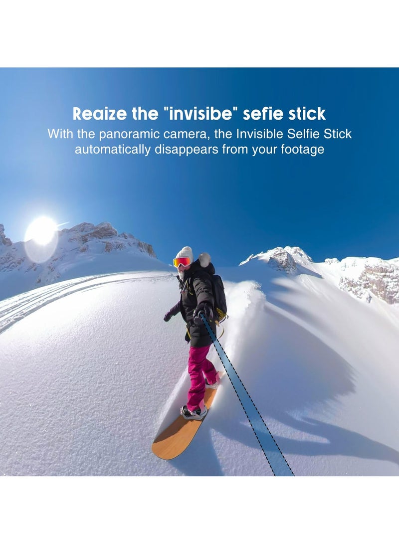 CMGTYYD Carbon Fiber Invisible Selfie Stick, 9.8ft Extended Super Long Pole Compatible with Insta360 X4 X3 ONE X2, ONE R, ONE X, ONE GO 3S 3 2 Action 360 Camera (17 to 118 inches) - Image 3