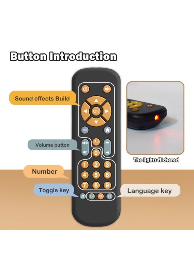 Children's TV Simulation Remote Control Toys Music Learning Early Education Educational Remote Control Toys  - Image 4