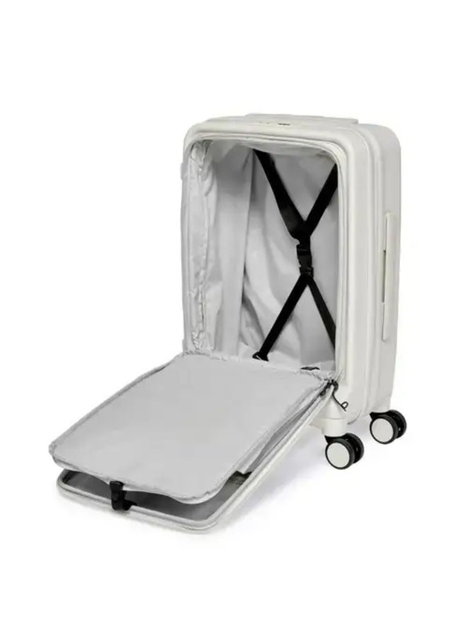 Acer Barcelona Carry-on Luggage 20”, 360-Degree Silent Wheels, Large Capacity, 100% Sustainable Eco-Friendly Recycled Polyester, TSA Lock, Shell White - Image 5