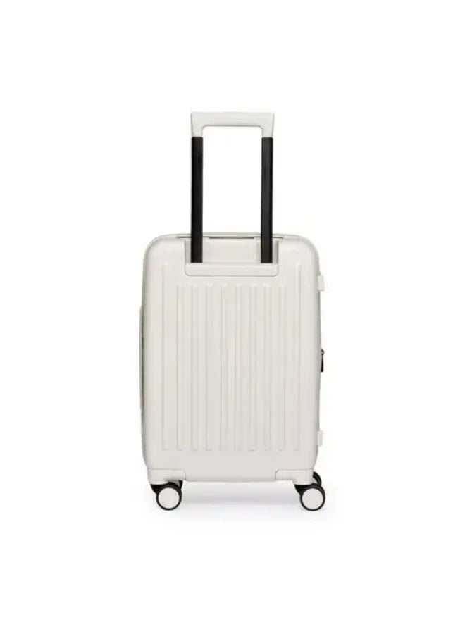 Acer Barcelona Carry-on Luggage 20”, 360-Degree Silent Wheels, Large Capacity, 100% Sustainable Eco-Friendly Recycled Polyester, TSA Lock, Shell White - Image 3