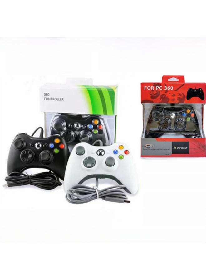 Xbox360 Controller For Pc360tvbox Computer Android Tv Gaming Steam Ps3 Digital Computer Game Controller-Product Color:pc360/TV/PS3/Red Bare Metal For Computer - Image 2