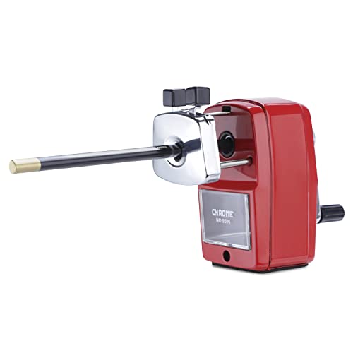 Chrome 9506 - Metal Body Pencil Sharpener (Red) - Image 3