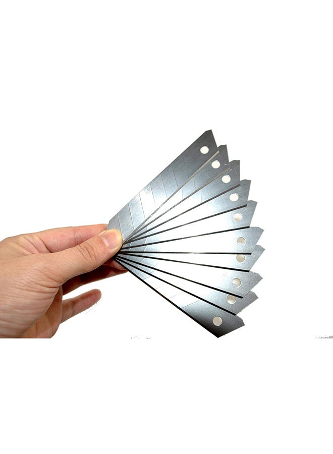 HASANAT ESSENTIALS شفرة سكين - 10 شفرة بديلة لسكين 18 مم - أساسيات