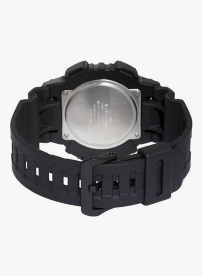 كاسيو ساعة يد بعقارب وسوار من السيليكون طراز AQ-S810W-1ADF - قياس 47 مم - لون أسود رجال - Image 2