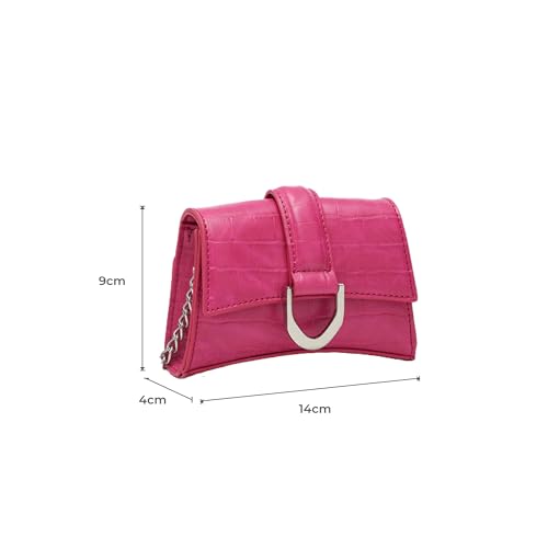 Miraggio Stormy Mini Crossbody/Sling Bag For Women, Pink - Image 3