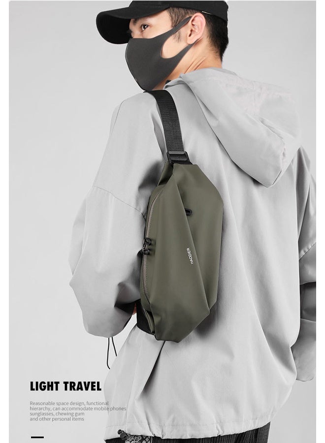 ويكسر حقيبة كتف رجالية، أزياء رياضية غير رسمية، حقيبة خصر للجري للجنسين، حقيبة كروس بودي بحزام قابل للتعديل، 24*12*5.5 سم - Image 2