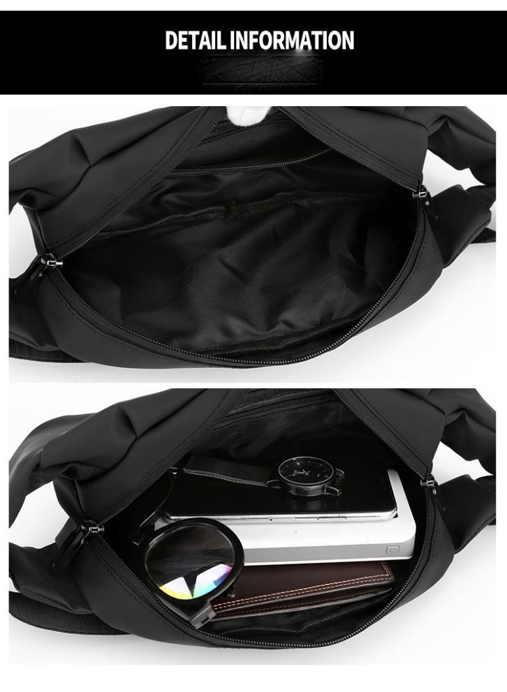 ويكسر حقيبة كتف رجالية، أزياء رياضية غير رسمية، حقيبة خصر للجري للجنسين، حقيبة كروس بودي بحزام قابل للتعديل، 24*12*5.5 سم - Image 4