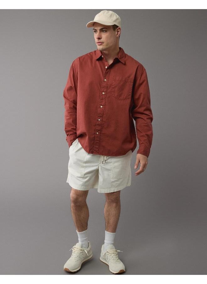 American Eagle - Poplin Button-Up Shirt - Image 1
