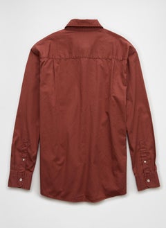 American Eagle Poplin Button-Up Shirt  - Image 5