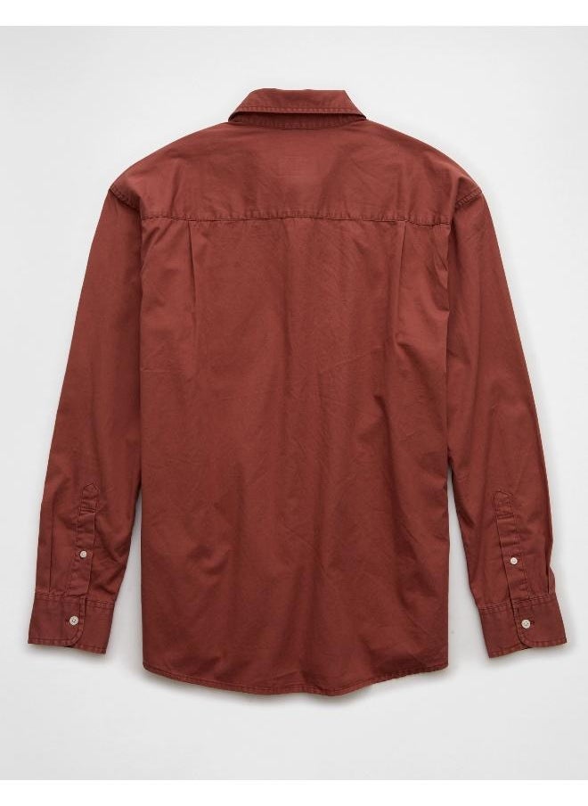 American Eagle - Poplin Button-Up Shirt - Image 1
