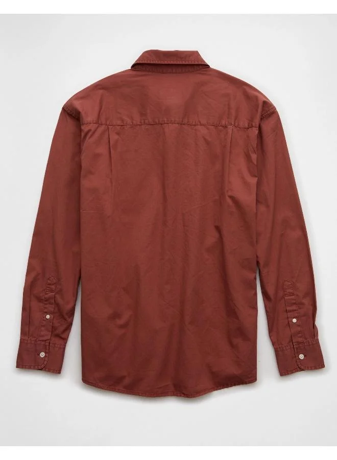 امريكان ايجل Poplin Button-Up Shirt