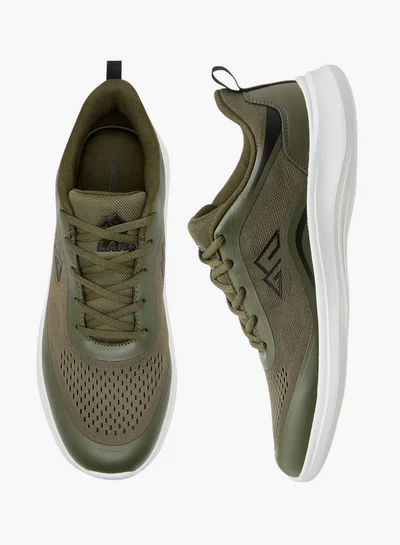 Oaklan by Shoexpress Textured Sports Shoes with Lace-Up Closure