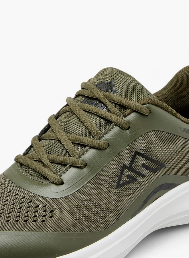 Oaklan by Shoexpress Textured Sports Shoes with Lace-Up Closure