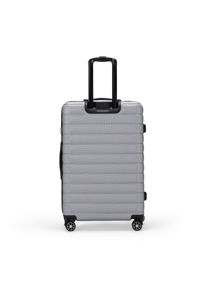 Eagle Express Wood ABS Hard Trolley Luggage - 28 inch - Silver - Scratch-Resistant - Free Protective Cover - 1-Year Warranty - Image 3