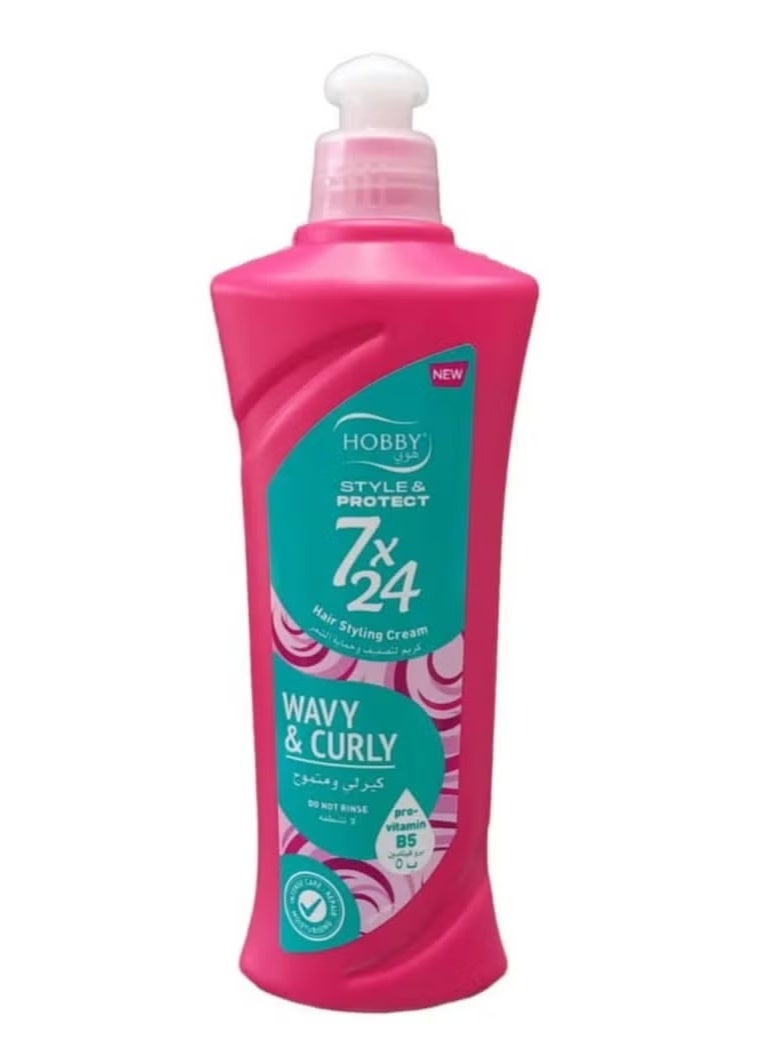 هوبي كريم تصفيف الشعر الناعم واللامع من هوبي لشعر ناعم مضاد لتساقط يغذي ويحفز نمو ويقلل تقصف