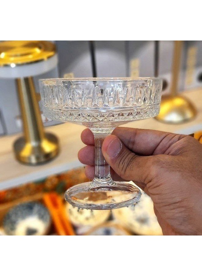 6-piece crystal glass set