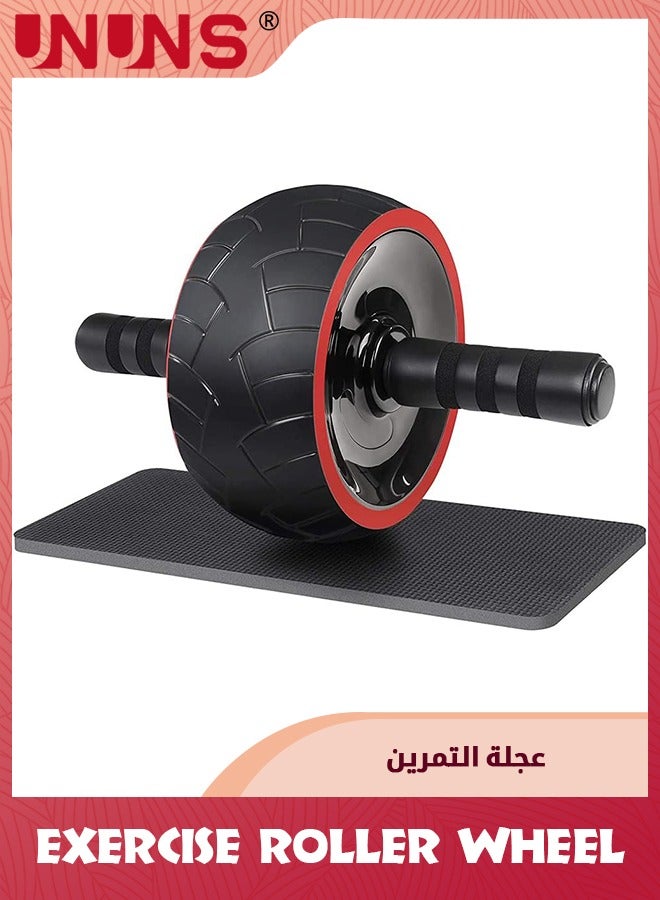 UNUNS Ab Roller Wheel,Exercise Roller Wheel With Knee Pad For Abdominal Core Strength Training, Ab Roller Equipment For Home Gym Fitness,Ab Workout Exercise For Men Women,Ab Machine Accessories - Image 1