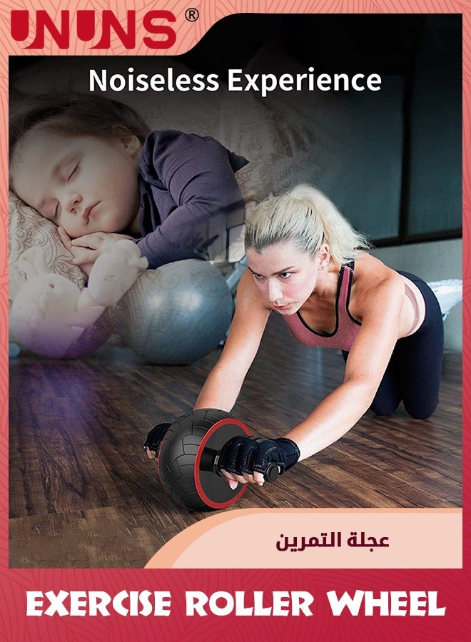 UNUNS Ab Roller Wheel,Exercise Roller Wheel With Knee Pad For Abdominal Core Strength Training, Ab Roller Equipment For Home Gym Fitness,Ab Workout Exercise For Men Women,Ab Machine Accessories - Image 5