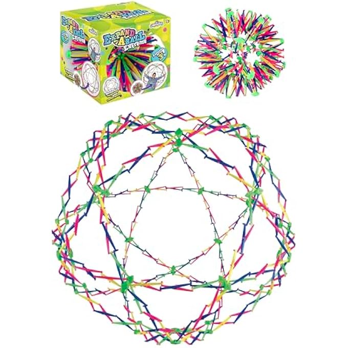 Orb Factory ORB Curiosities Extreme Expand-A-Ball - Triples in Size and Expands to 3 Feet - Huge Expandable Sensory / Fidget Sphere & Breathing Ball Toy - Great for Breath Exercises and Play for Kids and Adults - Image 2