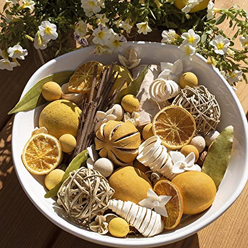 ANDALUCA Lemon Zest & Thyme Scented Potpourri | Made in California | Large 20 oz Bag + Fragrance Vial | Citrus Spice Scent - Image 3