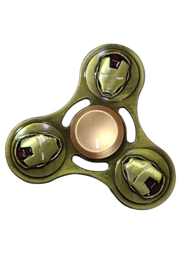 Iron Man Fidget Hand Spinner Metal Toy - High Speed Smooth Finger Spin Sensory Fidget Stress Relief Game Play for Kids & Adults