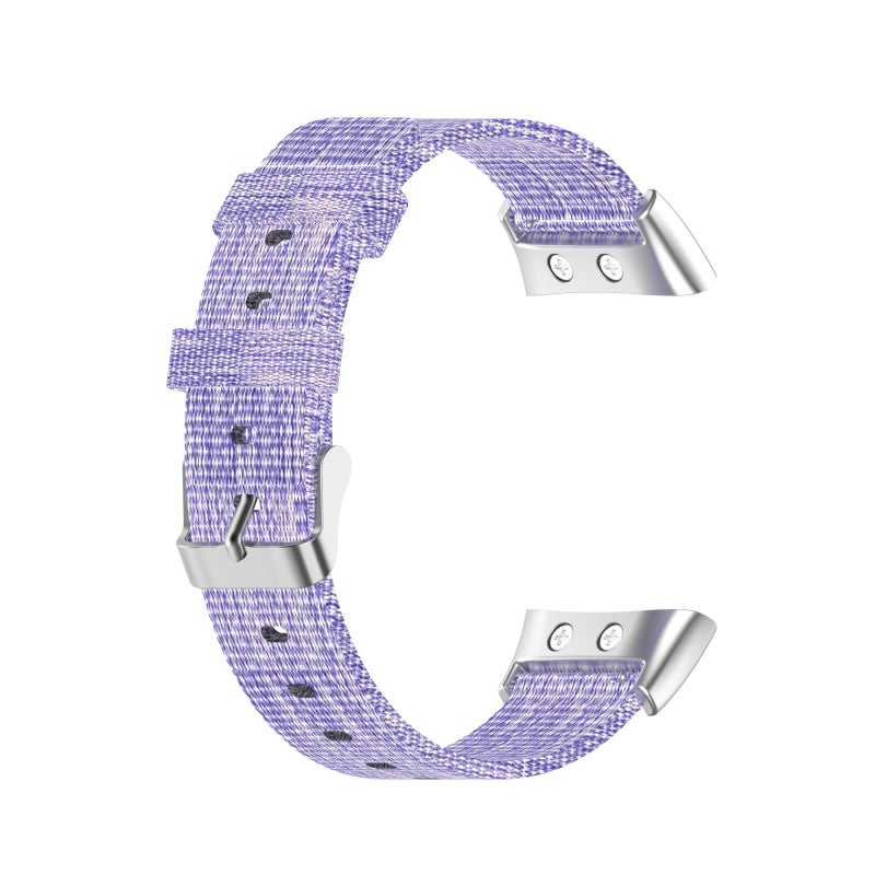 S-TOP For Garmin Forerunner 45 / 45S / Swim 2 Universal Nylon Canvas Watch Band(Purple) - Image 3