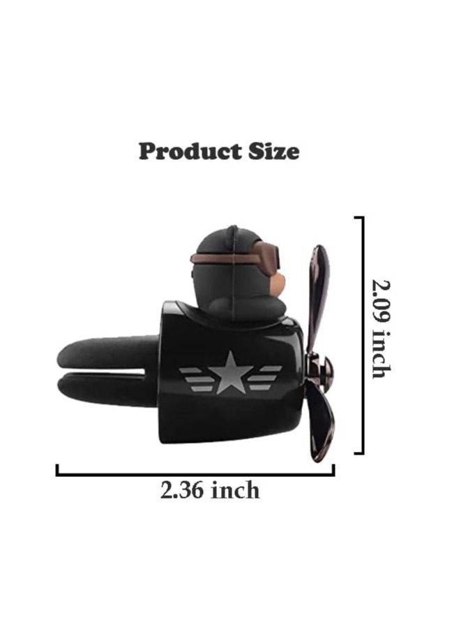 MIXDE Teddy Bear Cute Car Air Freshener Scent Diffuser - Perfume Fan Aromatherapy Diffuser Cute Car Accessories Essential Oil Diffuser - Teddy Bear Car Air Fresheners Vent Clips Aroma Diffuser - Image 4
