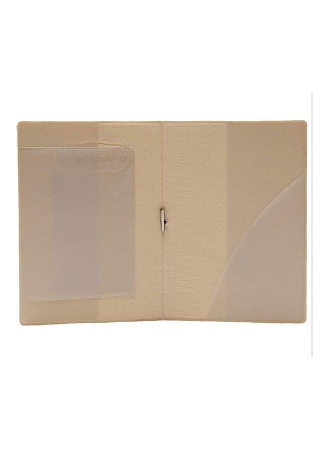 NIBEMINENT World Map Printed Passport Holder Brown  - Image 4