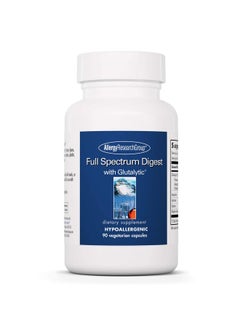 Allergy Research Group Full Spectrum Digest with Glutalytic - Digestive Enzymes for Men & Women, Gluten Support, Digestion Supplement, Gallbladder Enzymes, Amylase, Vegetarian Capsules - 90 Count - pzsku/Z74C6C0072780D02D3A40Z/45/_/1739882999/0a03909f-4aeb-42f5-9c95-9d806a121b3c