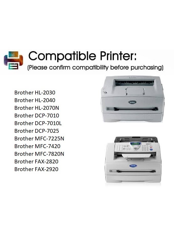 DR-2000 Black Drum Unit Replacement For Brother HL 2030, 2040, 2070N MFC 7225N, 7420N, 7820N DCP 7010, 7025 (Black) - Image 5