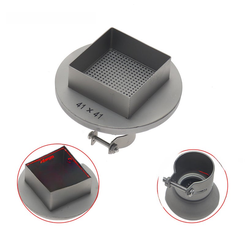850 with net BGA air nozzle south north bridge desoldering hot air nozzle hot air gun desoldering special air nozzle(41*41mm) - Image 3