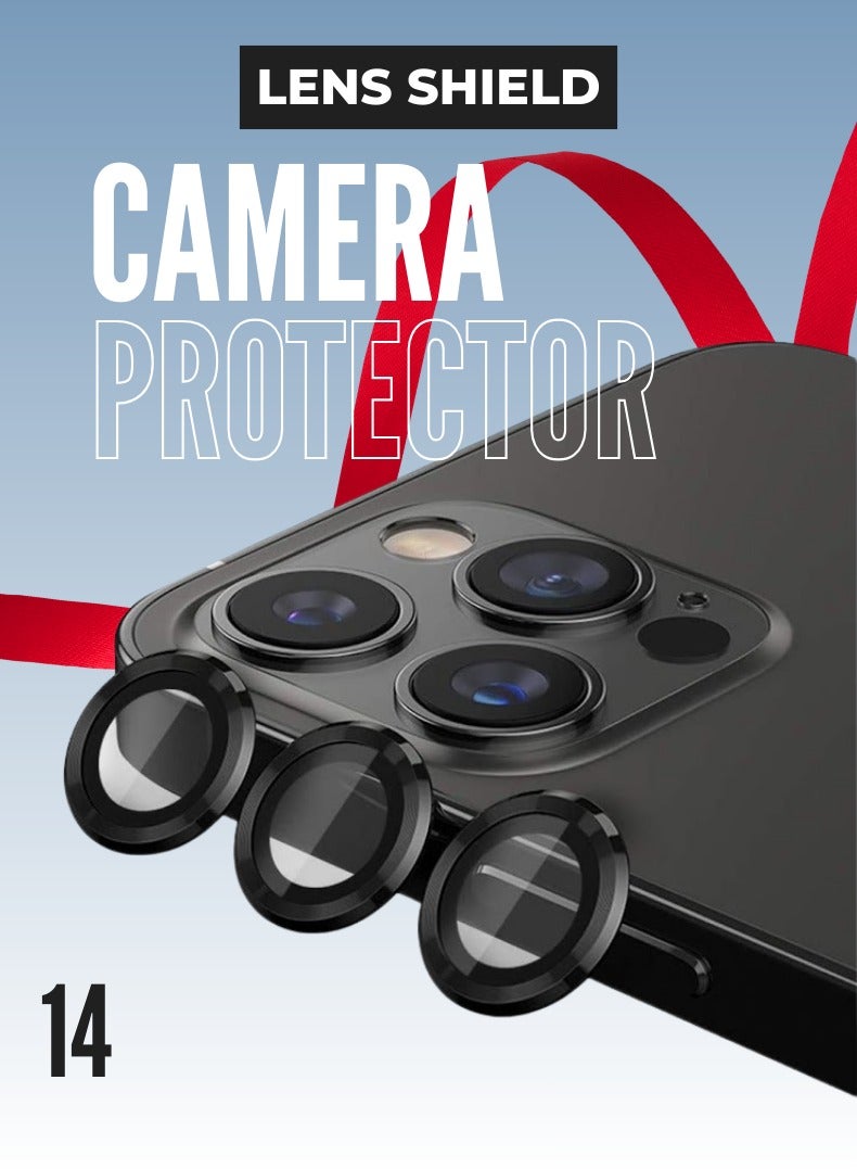 LENS SHIELD Premium Tempered Glass Camera Lens Protector for iPhone 14 - Image 1