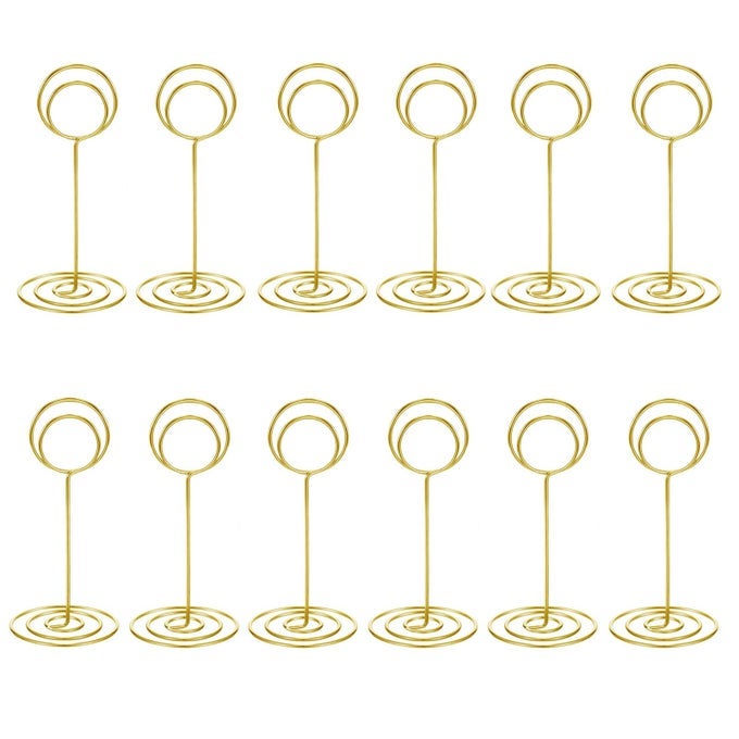 20 Pack Table Number Holders Place Card Holder Photo Picture Holder for Wedding Birthday Party