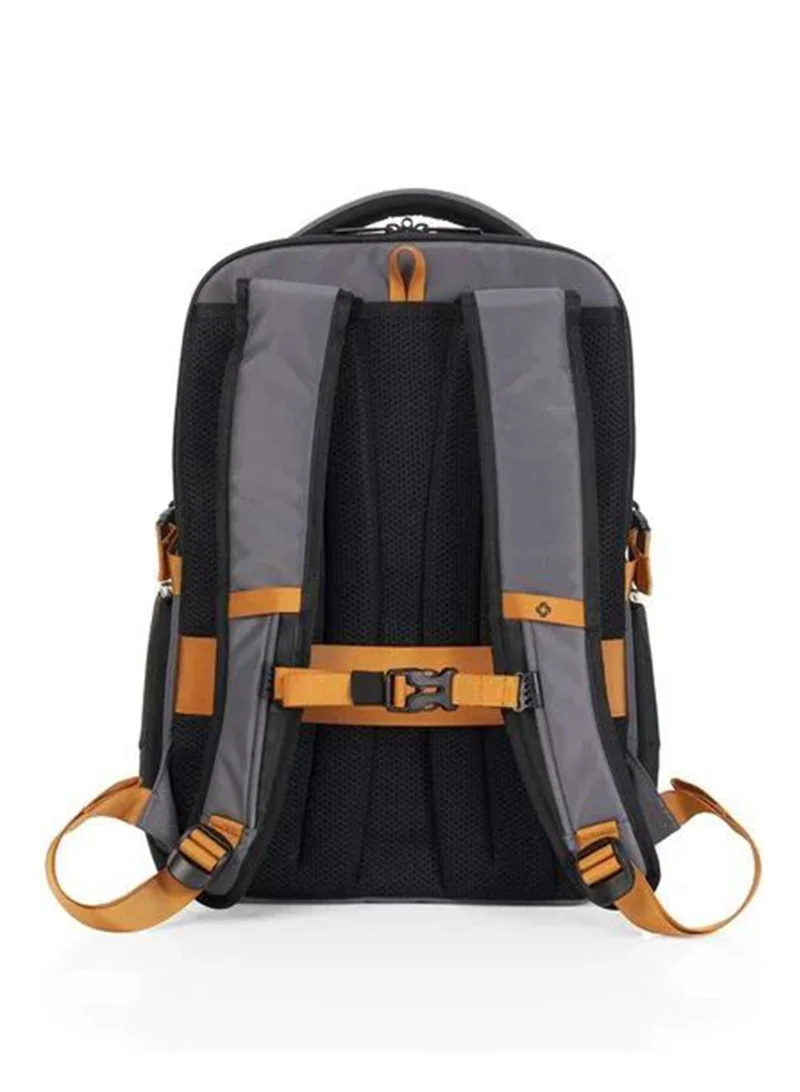 Samsonite Biz2Go 15.6" DayTrip Laptop Backpack, Polyester, Sand / Grey|Bottle Holder|Adjustable Strap|RPET|Tablet Compartment|Ergo Back - 2 Years International Warranty