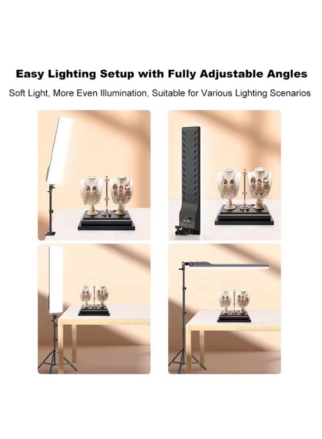 جينرال برو كشاف إضاءة شريطي LED احترافي GenPro RL-100 – 62 واط، درجة حرارة لون 2700K–7500K، مع تحكم عن بعد - Image 2