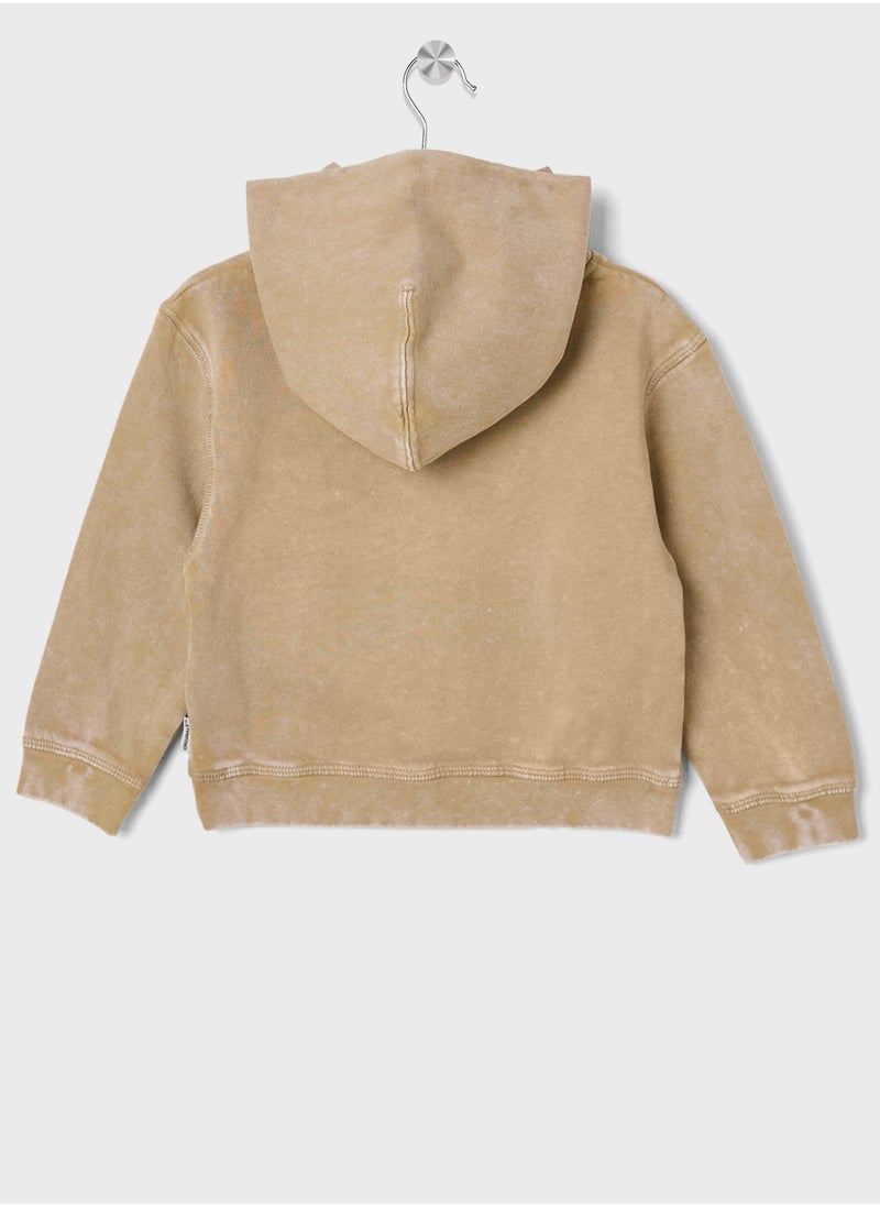 Jack & Jones Junior - Kids Jorvesterbro Wash Logo Hoodie - Image 1