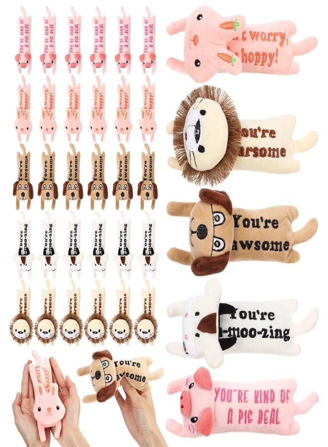 Blueweenly 30 Pcs Mini Plush Stuffed Animals Bulk Cute Soft Small Stuffed Animal Plush for Party Favors(Positive) - Image 1