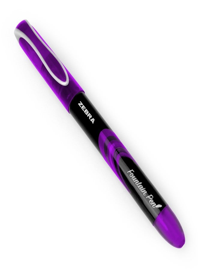 Zebra Technologies Zebra Fuente - Disposable Fountain Pen - Purple Ink - Pack of 12 - Image 2