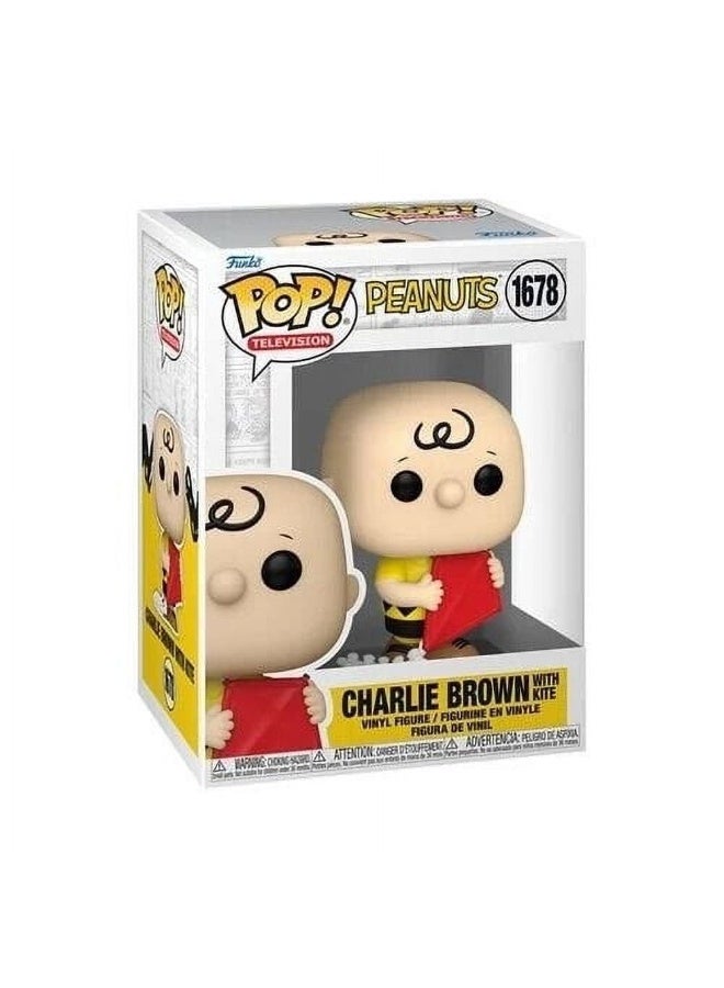 Funko POP! Television Peanuts Charlie Brown with Kite Vinyl Figure (8.4 cm) - Image 1