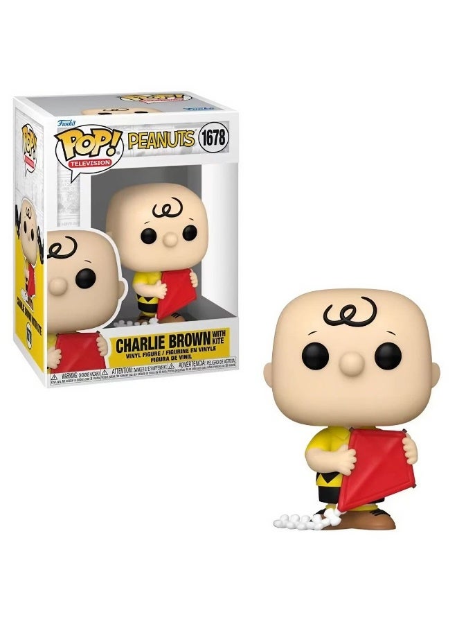Funko POP! Television Peanuts Charlie Brown with Kite Vinyl Figure (8.4 cm) - Image 2