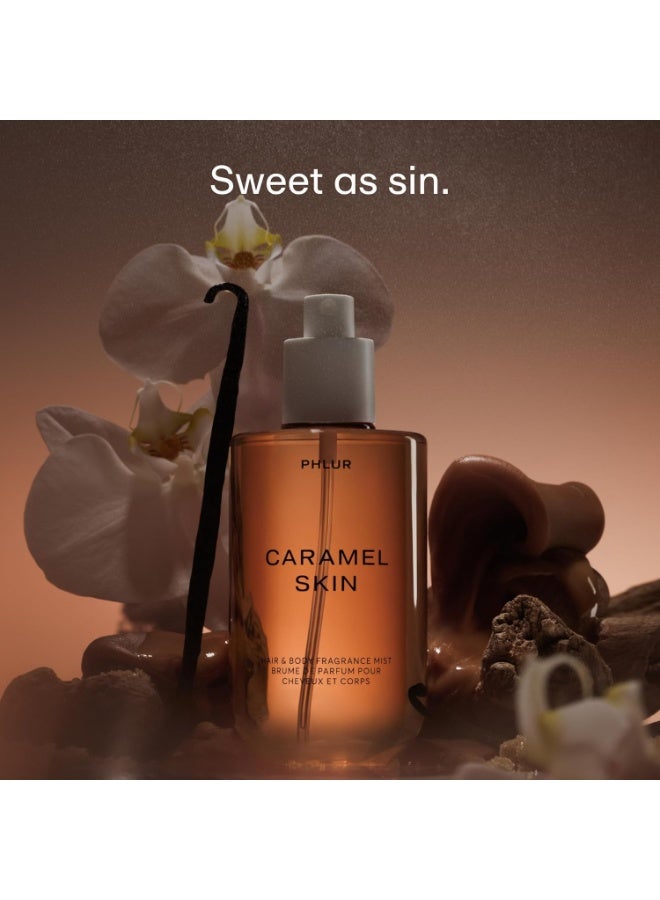 PHLUR بخاخ الجسم برائحة الكراميل من PHLUR - عطر للشعر والجسم - بخاخ كراميل للجسم بنكهة الفانيليا، السكر البني، البرغموت، خشب الصندل والمسك (236 مل) - Image 4