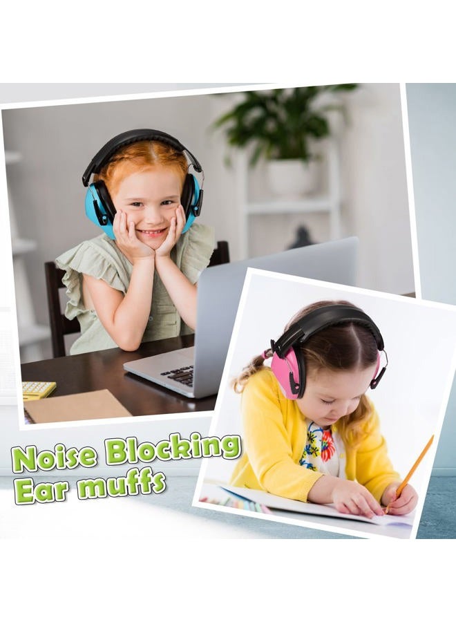 Konohan 3 Pack Kids Ear Protection Earmuffs Hearing Protection Safety Ear Muffs Kids Noise Cancelling Headphones 27NRR Adjustable Head Band for Shooting Sleeping and Studying - Image 5