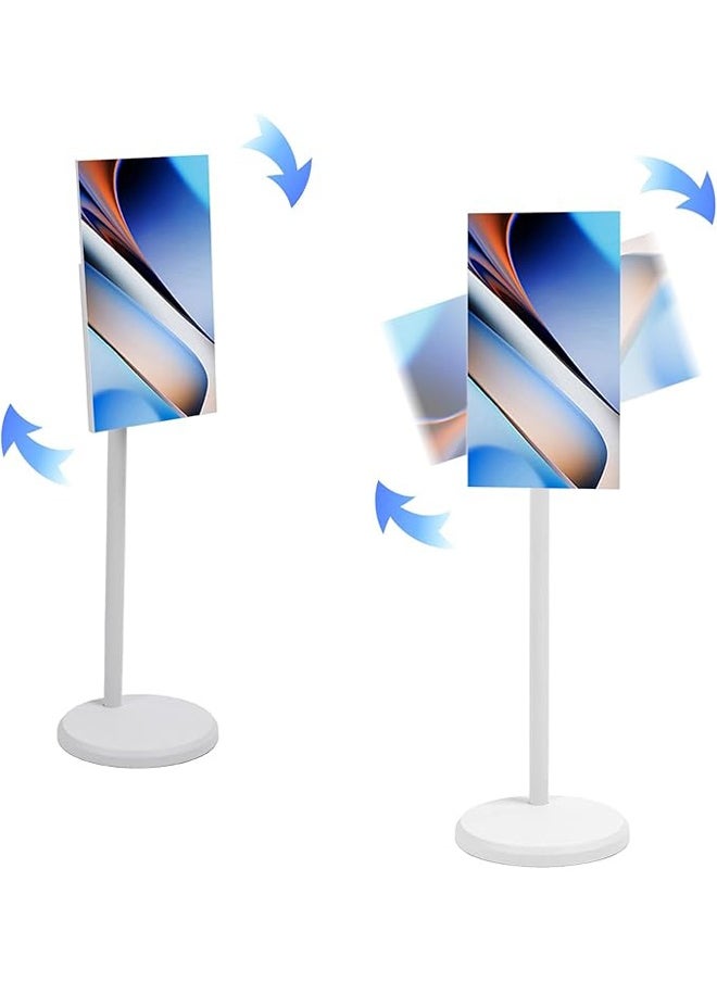 Generic - Portable Floor Screen with Adjustable Stand，Rotatable Smart TV Displays，Mobile Touch Screen, Equipped With Casters And Speaker，8G Ram+128G Storage，Suitable For Office, Live Streaming, Teaching, Camping, Entertainment, Fitness，24 Inch - Image 1