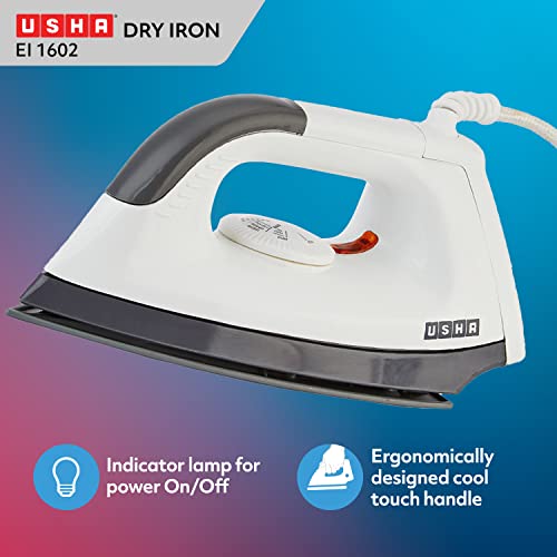 Usha EI 1602 1000-Watt Lightweight Dry Iron (multi-colour) - Image 5