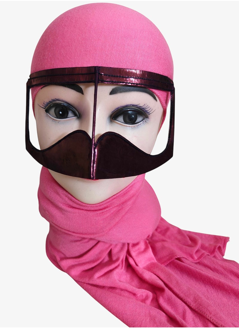 ماركة غير محددة بتولة، برقع، نقاب، قناع وجه عربي تقليدي، زنبق كستنائي 10 قطع  - Image 4