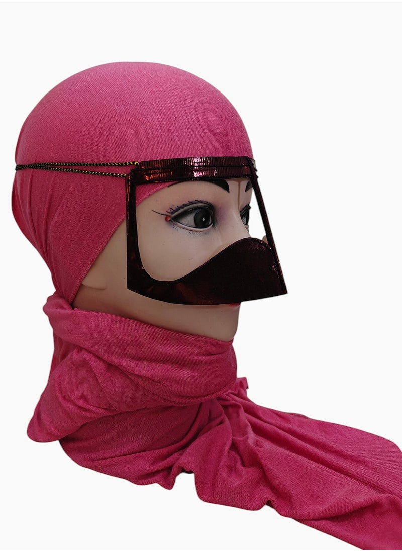 ماركة غير محددة بتولة، برقع، نقاب، قناع وجه عربي تقليدي، زنبق كستنائي 10 قطع  - Image 5