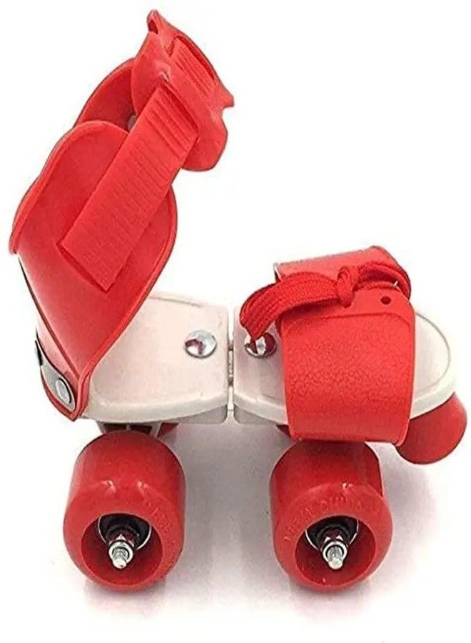 Qwick Click Unisex_Youth Roller Skates With Protective Set Guard Protection Kit For Skating, Cycling & Skateboarding For Kids Age 6-15 Yrs With Knee, Elbow And Wrist Guards (Red), Inline_Skate_Wheel - Image 5