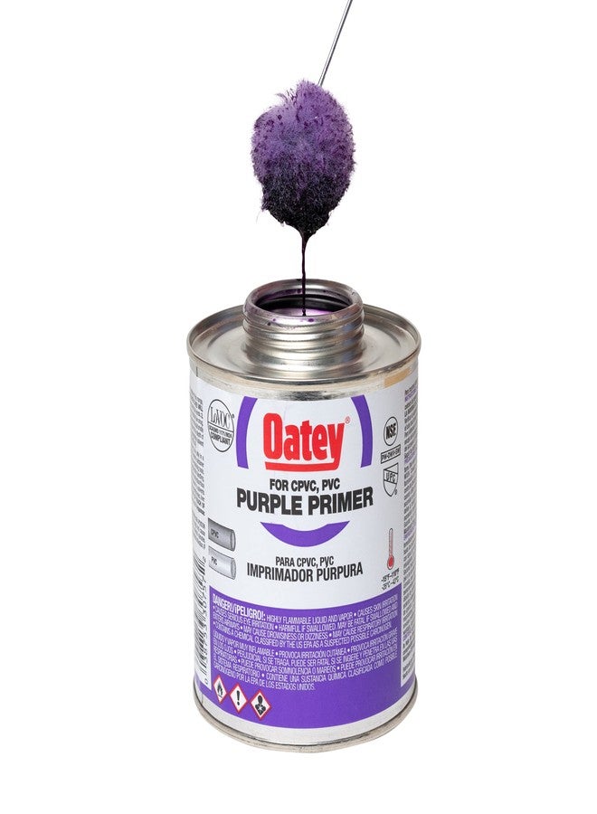 Oatey Homax Products Oatey G30755 PVC Primer, 903 Series, Purple 1/4 Pint Can, 1-Pack - Image 2