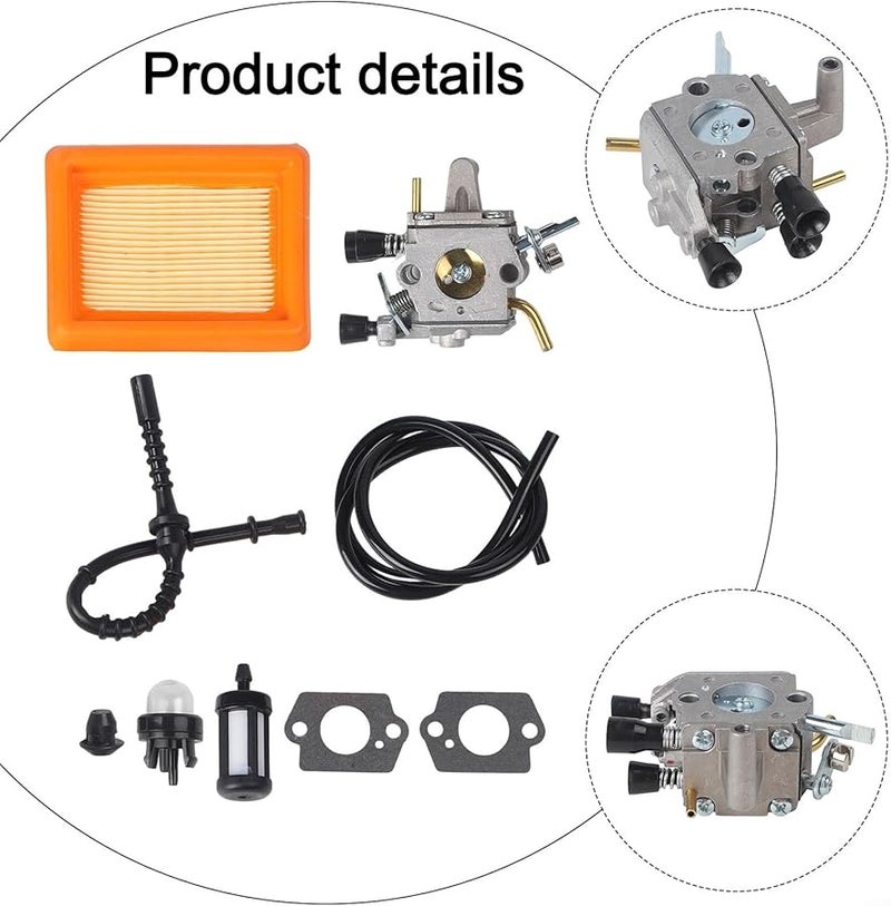 Carburetor Kit For FS120 FS200 FS250 FS300 FS350 FR350 Lawn Mower - Image 2