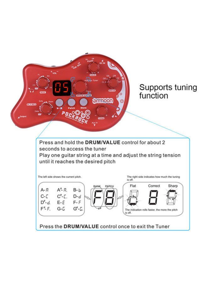 نيبمينينت دواسة تأثيرات قابلة للحمل بوك روك للجيتار - Image 3